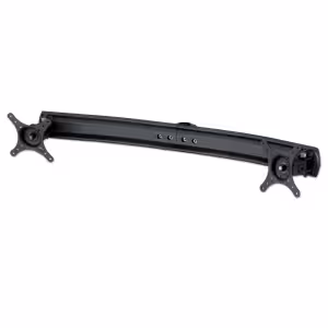 LINDY 40957 Modular Desktop Mounting System Dual Curved Arm Bracket Black