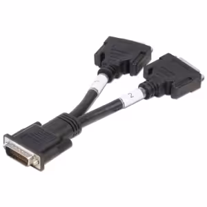 Lindy 41009 DMS 59 Male to 2 x DVI Female Splitter Cable 0.16m