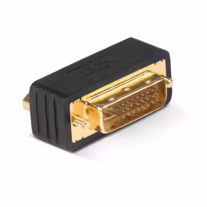 LINDY DVI Coupler Male to Female Black Dual Link