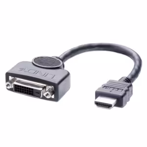 LINDY 41227 DVI-D Female to HDMI Male Adapter Cable 0.2m