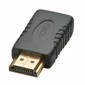 LINDY 41208 Mini HDMI Female to HDMI Male Adapter Black