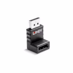 LINDY 41365 DisplayPort 1.2 Upward Angled Adapter, 4K 60Hz