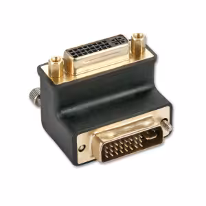 LINDY 41252 DVI Male to Female 90 Degree Down Adapter