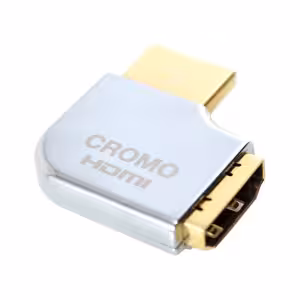 LINDY CROMO HDMI Male to HDMI Female 90 Degree Right Angle Adapter (Right)