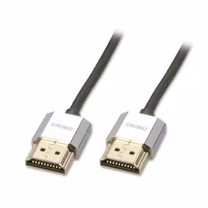 Lindy CROMO Slim 1m High Speed HDMI Cable with Ethernet 4K 60Hz