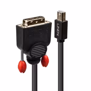 LINDY 41950 0.5m Mini DisplayPort to DVI-D Adapter Cable, 1920x1200
