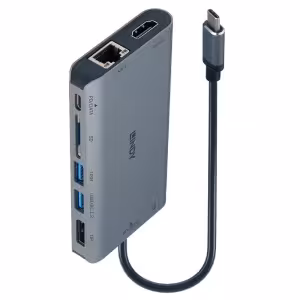 Lindy DST-Mini XT USB-C Laptop Docking Station 4K HDMI DP 100W PD