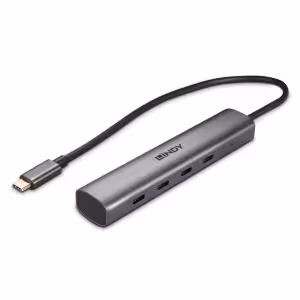 LINDY 43384 4 Port USB 3.2 Gen 2 Type C Hub 10Gbps