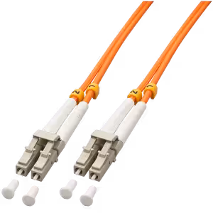 Lindy LC to LC OM2 Multimode Fibre Optic Cable 50/125µm 15m