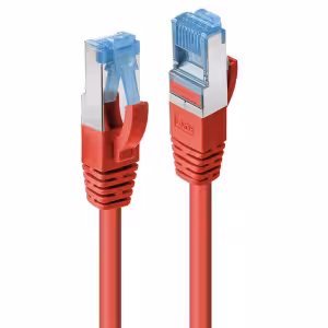 LINDY 3m Red CAT6a S/FTP LSZH Snagless RJ45 Ethernet Cable