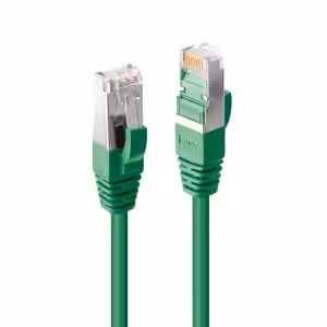 LINDY 1m CAT6a S/FTP LSZH Snagless Ethernet Cable Green