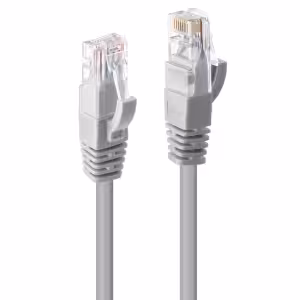 LINDY 48009 20m Cat.6 U/UTP Snagless Ethernet Patch Cable, Grey