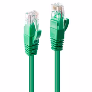LINDY Cat.6 U/UTP Snagless Ethernet Cable Green, 3m