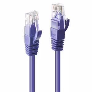 LINDY 48120 Cat.6 U/UTP Ethernet Cable 0.3m Purple