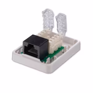 LINDY Cat.5e RJ45 Toolless Surface Mount Box White