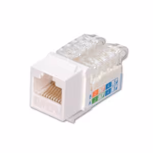 LINDY 60368 CAT6 RJ45 Toolless Keystone Jack White