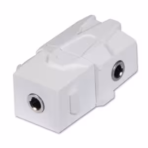 LINDY 60493 3.5mm Stereo Keystone Module 90 Degree Right Angled Female to Female