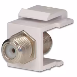 LINDY F-Type Keystone Female to Female 75Ohm Connector Pack of 2