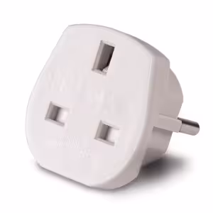LINDY 73099 UK to Euro Schuko Type E/F Travel Plug White