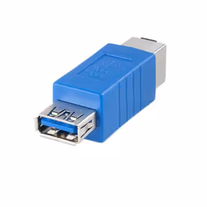 LINDY USB 3.2 Adapter USB A Female to B Female 5Gbps Blue