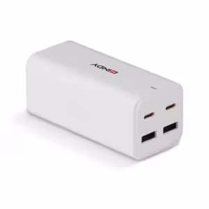 LINDY 73441 100W 4-Port USB-C & USB-A GaN Fast Charger