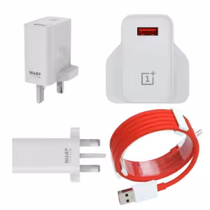 Maibo Warp Charge 30W WC0506A51GB UK Power Adapter with Red USB-C Cable