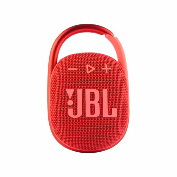 JBL Clip 4 Portable Bluetooth Speaker with Carabiner Red