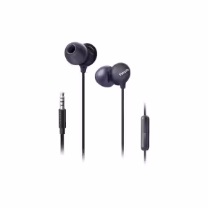 Philips SHE2405 Black Wired In-Ear Earphones with 3.5mm Jack and Inline Mic