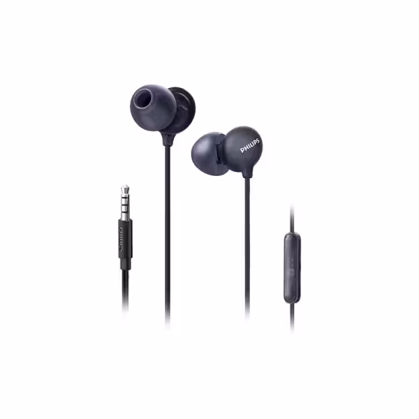 Philips SHE2405 Black Wired In-Ear Earphones with 3.5mm Jack and Inline Mic - image 2 of 2