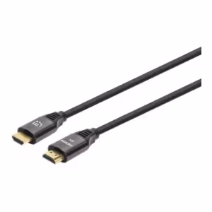 Manhattan 8K HDMI Cable with Ethernet 3m Braided Black