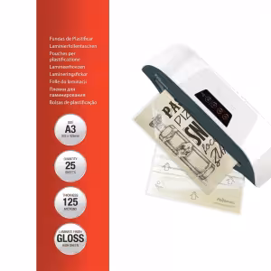Fellowes IL A3 125 Micron Laminating Pouches 5396501 25 Pack