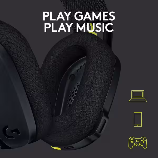 Logitech G435 LIGHTSPEED Gaming Headset – Black