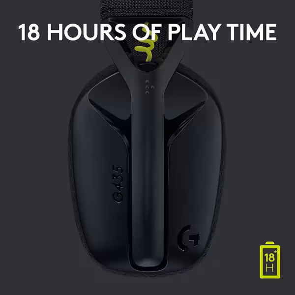 Logitech G435 LIGHTSPEED Gaming Headset – Black