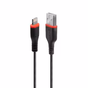 LINDY 31293 3m Reinforced USB Type A to Lightning Sync and Charge Cable