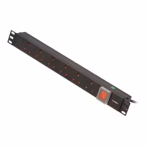 Lindy 73560 1U 6 Way UK Horizontal Rack Mount PDU