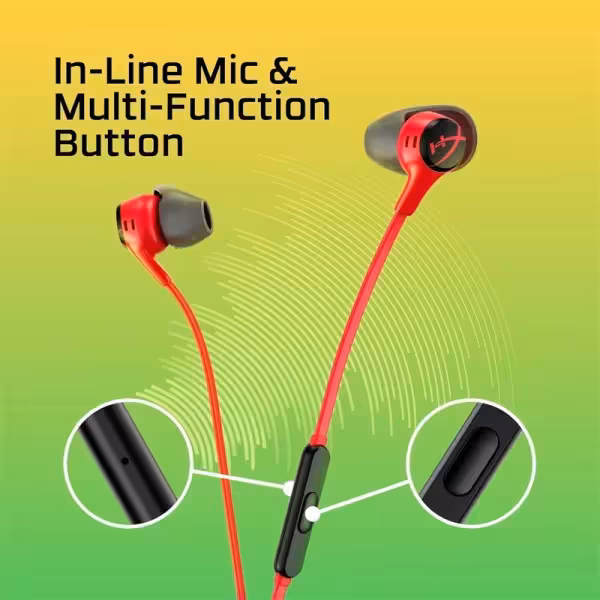 HyperX Cloud Earbuds II In-Ear Wired Gaming Headset - Red - image 5 of 7