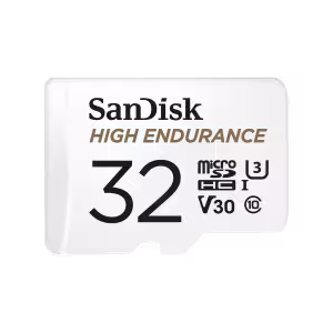 SanDisk High Endurance 32GB microSDHC V30 Memory Card with SD Adapter