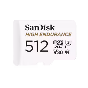 SanDisk High Endurance 512GB microSDXC Memory Card with SD Adapter