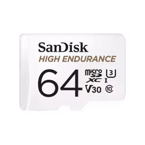 SanDisk High Endurance 64GB microSDXC Memory Card V30 U3 with SD Adapter