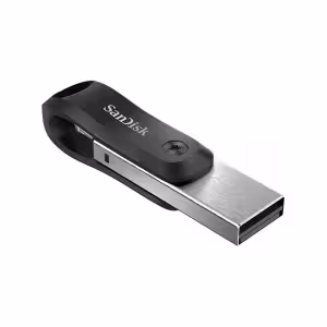 SanDisk iXpand Go SDIX60N USB 3.0 OTG Flash Drive 128GB, Black