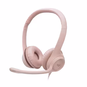 Logitech H390 USB Headset with Noise-Cancelling Mic Rose