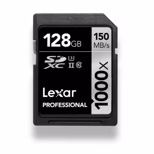 Lexar Professional 1000x 128GB SDXC UHS-II Memory Card 150MB/s USB-C