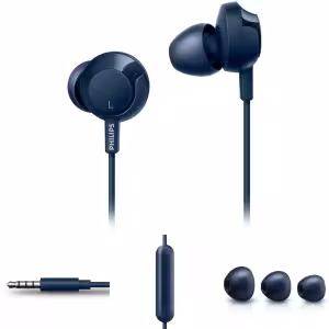 Philips SHE4305 Bass Wired In-Ear Headphones with Mic Black