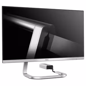 AOC PDS241 23.8" IPS FHD Monitor Silver, 4ms, HDMI