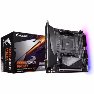 Gigabyte AORUS B550I PRO AX AMD B550 Socket AM4 Mini-ITX Motherboard Wi-Fi 6