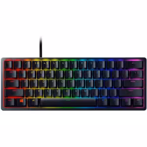 Razer Huntsman Mini 60% Gaming Keyboard Black Purple Clicky Optical Switch