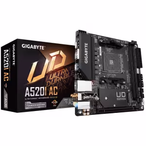 Gigabyte A520I AC AMD A520 Socket AM4 Mini-ITX Motherboard with WiFi 5