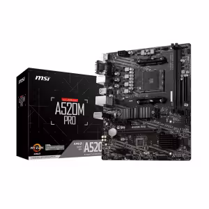 MSI A520M PRO AMD A520 Socket AM4 Micro-ATX Motherboard