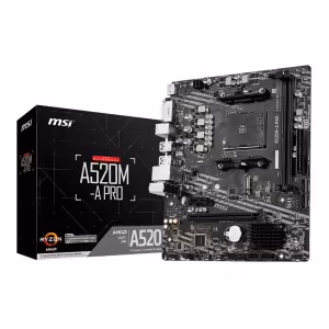 MSI A520M-A PRO AMD A520 Socket AM4 M-ATX Motherboard