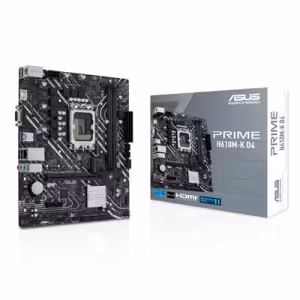ASUS PRIME H610M-K D4 Intel Socket 1700 Micro-ATX DDR4 Motherboard